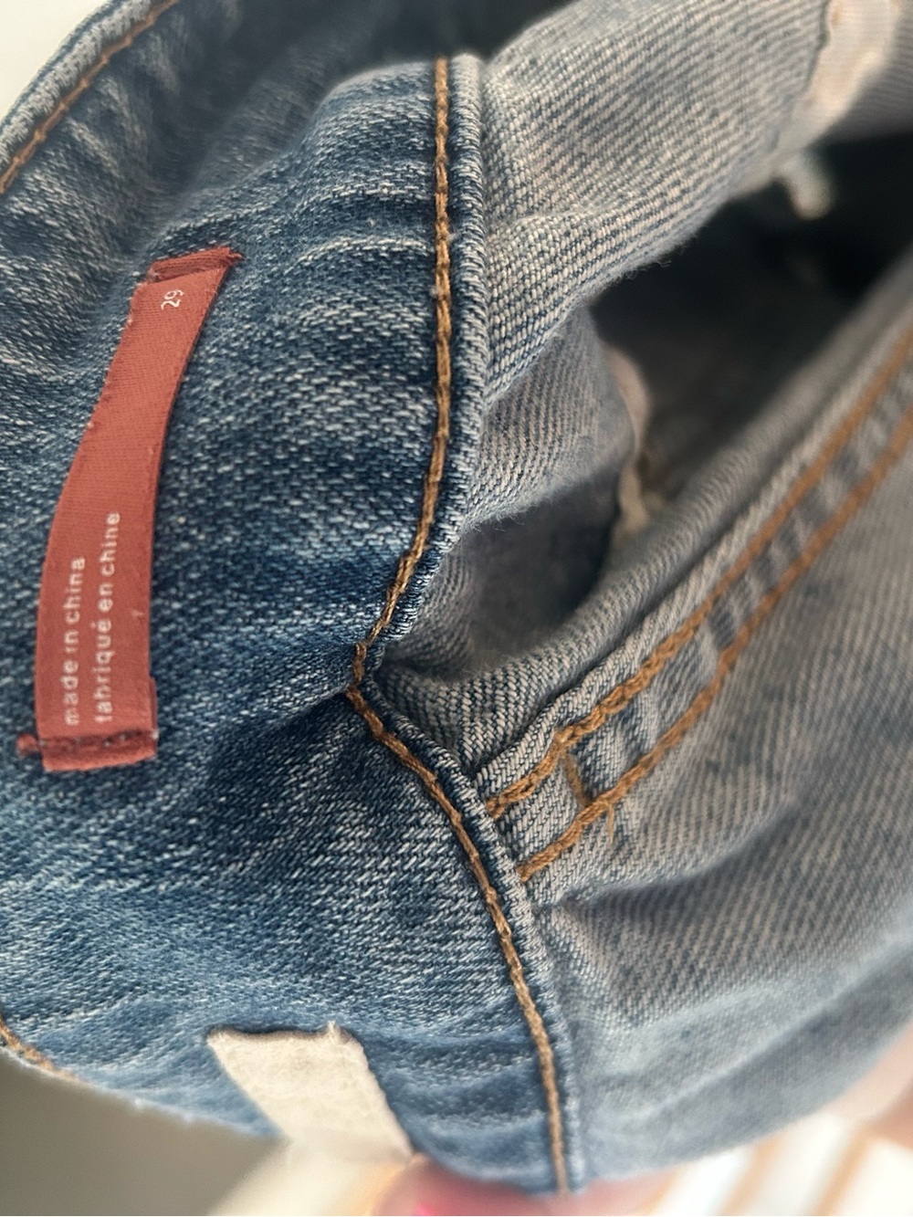 Pilcro Light Blue Distressed Denim Cutoff Shorts - Picture 5 of 5